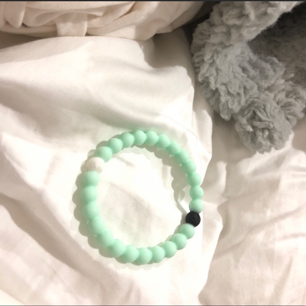 Mint Green and Clear Lokai Bracelets